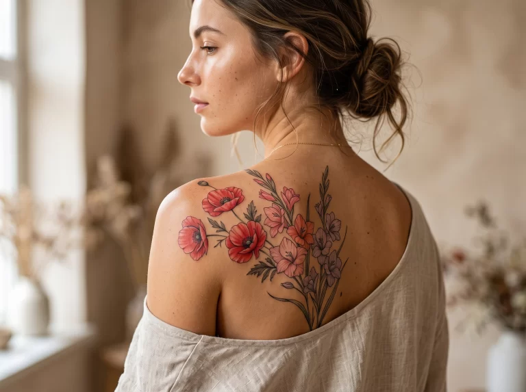 August Birth Flower Tattoo Ideas