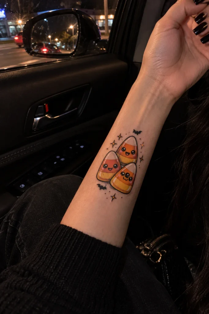 Candy Corn Tattoo