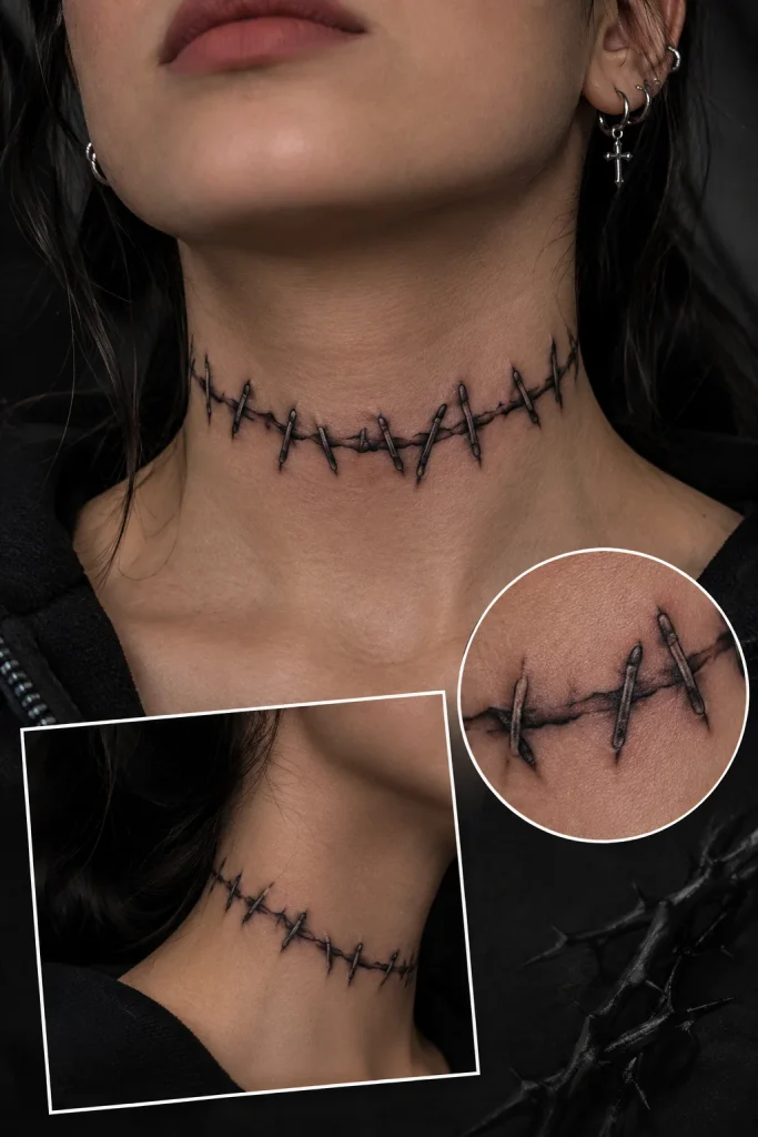 Frankenstein Stitch Tattoo