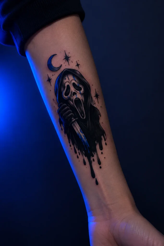 Ghost Face Tattoo