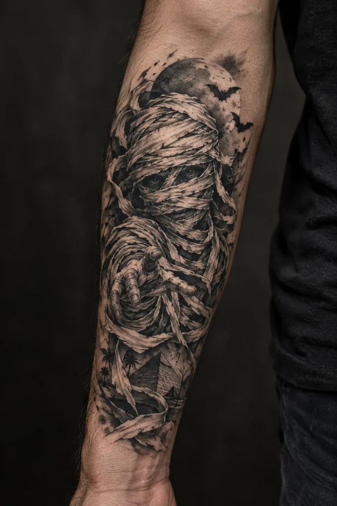 Mummy Wrap Tattoo