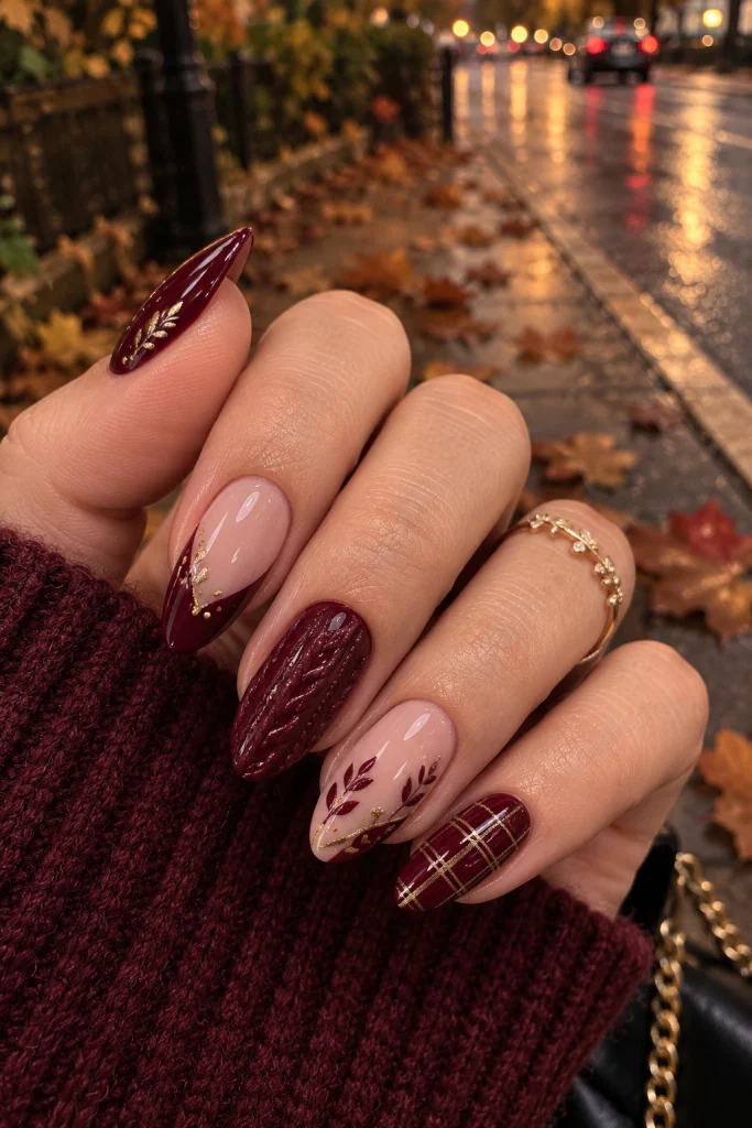 Sweater Nails Fall Color Palette