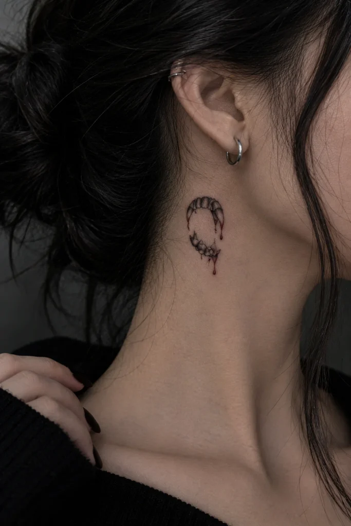 Vampire Bite Mark Tattoo