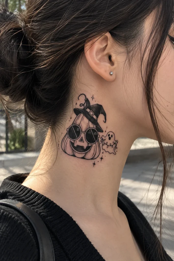 Witch Hat Silhouette Tattoo