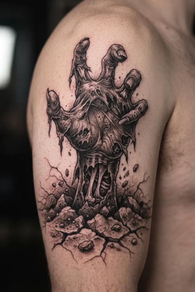 Zombie Hand Tattoo