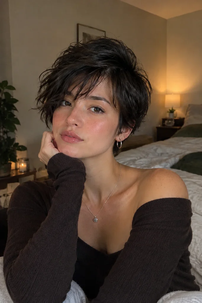 Asymmetrical Pixie Cut hair