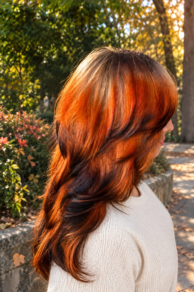 Fox-Inspired Copper & Orange Hair