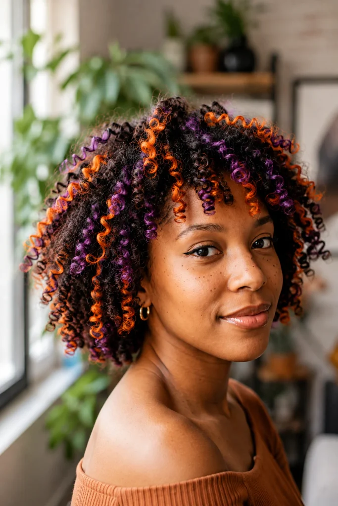 Halloween Hair Color Ideas for Curly Hair