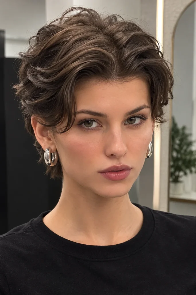 Long Feminine Pixie Cut hair