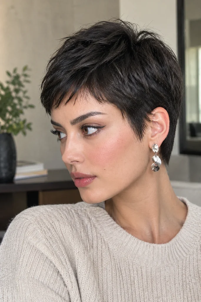 Low-Maintenance Feminine Pixie hair