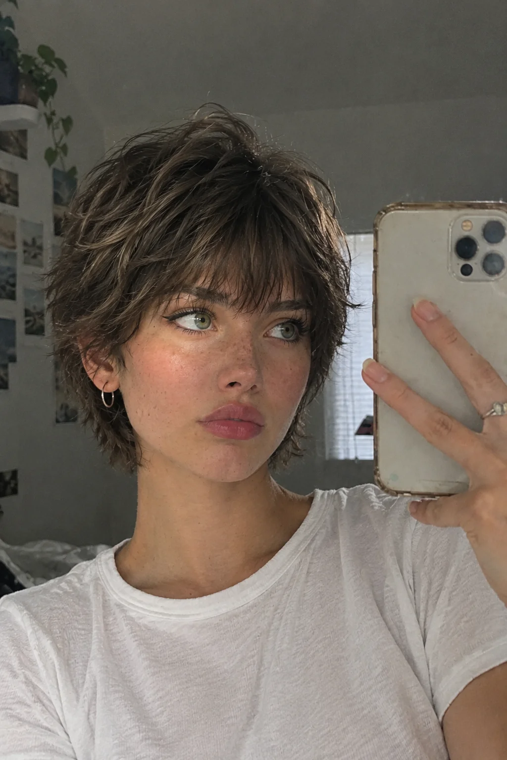 Shaggy Pixie Cut hair