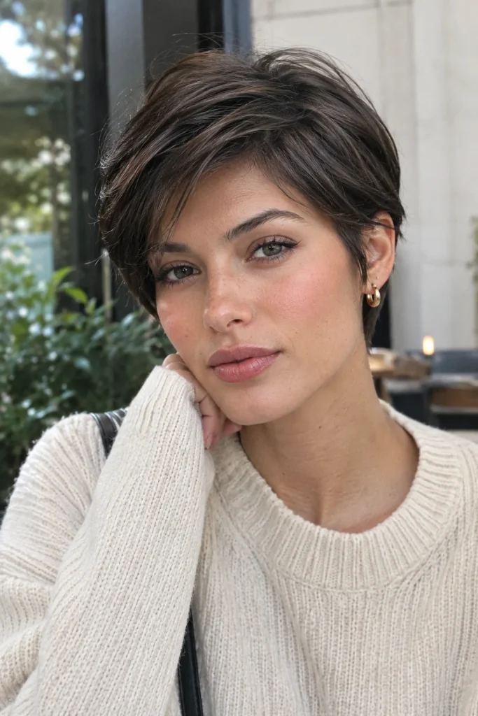 Straight and Sleek Pixie hair